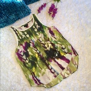 Colorful Abstract Sleeveless Mossimo Top Small